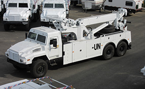 六驱越野卡车(6×6全驱)带中央充放气的制动原理图