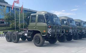 六驱EQ2102NJ越野底盘 东风6*6平头153双排军车底盘