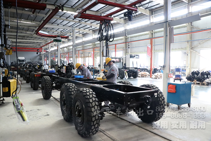 东风六驱越野卡车,EQ2082越野车,东风尖头卡车,出口东南亚车辆,六驱卡车底盘