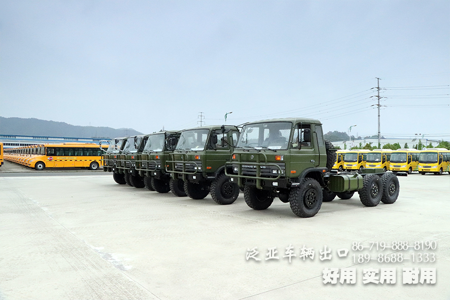 <strong>东风EQ246/六驱EQ2102G柴油越野卡车准备交车</strong>