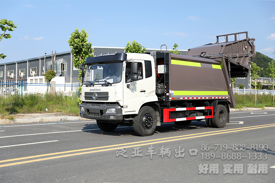 四驱越野底盘、四驱底盘改装、垃圾运输车、14立方垃圾车、轻卡环卫车、多功能垃圾车、4x2垃圾车