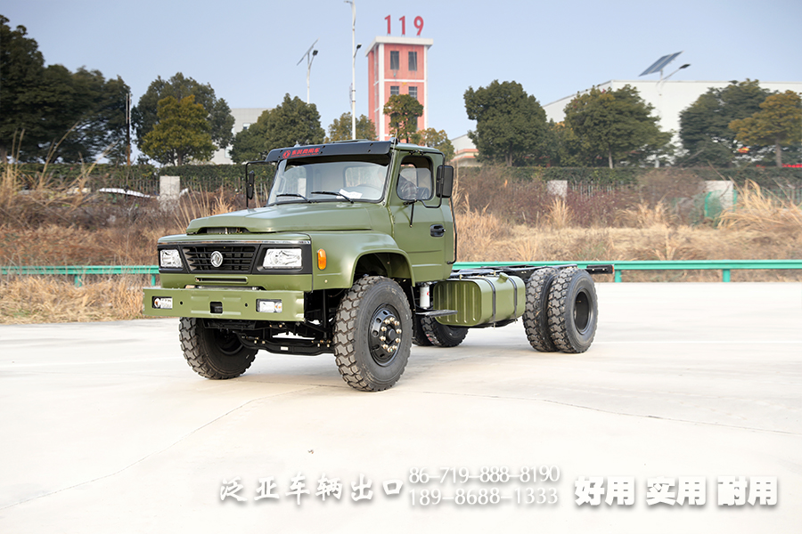 东风210马力长头货车底盘、4*2尖头卡车底盘_