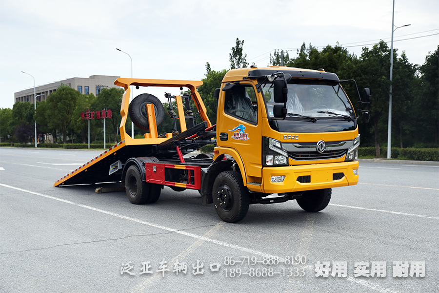 3吨清障车,一拖二清障车,轿车拖运,故障车清理,应急抢修车,半落地直板清障车,救援车厂家