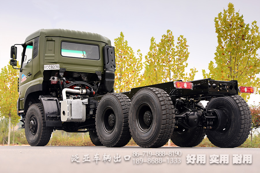 东风全驱,大马力越野底盘,东风运输车底盘,东风450马力底盘,平头卡车改装,卡车改装厂家,6x6平头,运输货车底盘