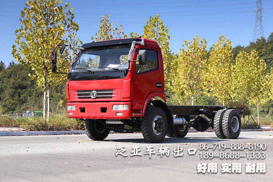 5吨自卸车底盘,东风轻卡自卸底盘,出口专供卡车底盘,东风单排4*2,轻型自卸货车底盘