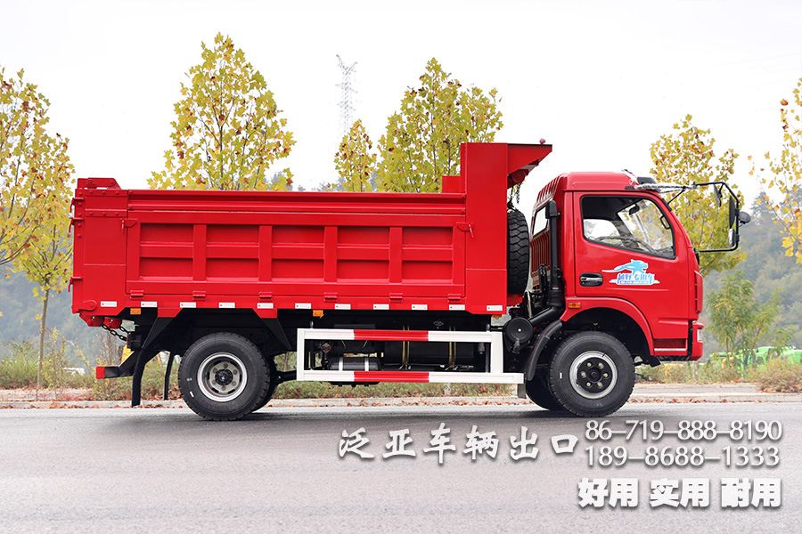 5吨自卸车,东风轻卡自卸,出口专供卡车,东风单排4*2,轻型自卸货车