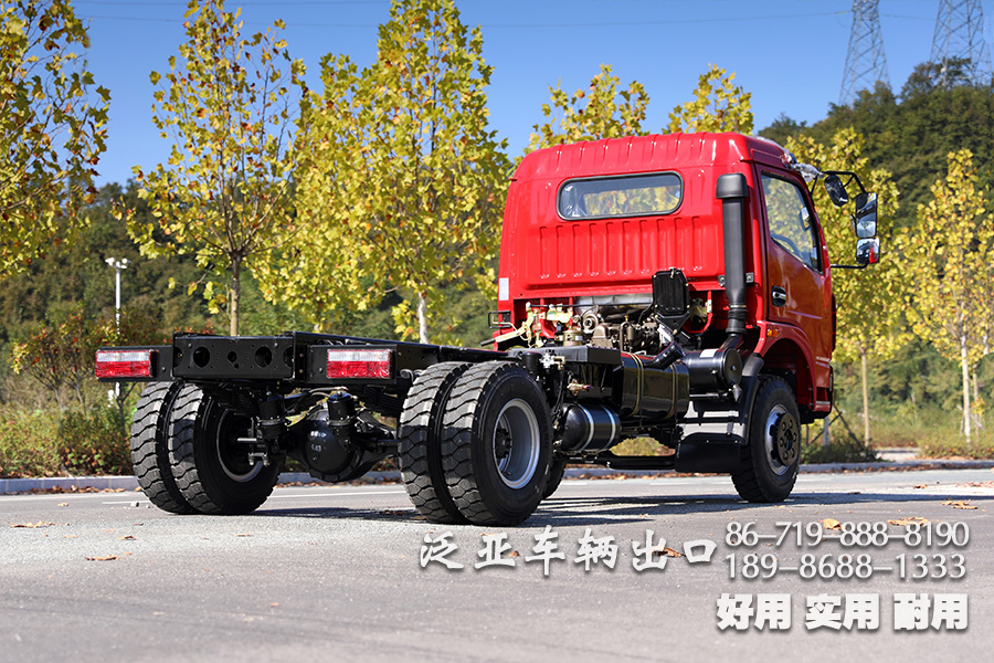 5吨自卸车底盘,东风轻卡自卸底盘,出口专供卡车底盘,东风单排4*2,轻型自卸货车底盘