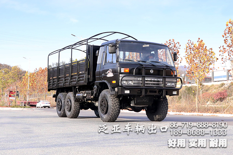  东风六驱一排半驾驶室,EQ2102N,越野底盘,专用车底盘,东风6*6,东风平头底盘,153双排驾驶室,军车底盘,153双排底盘